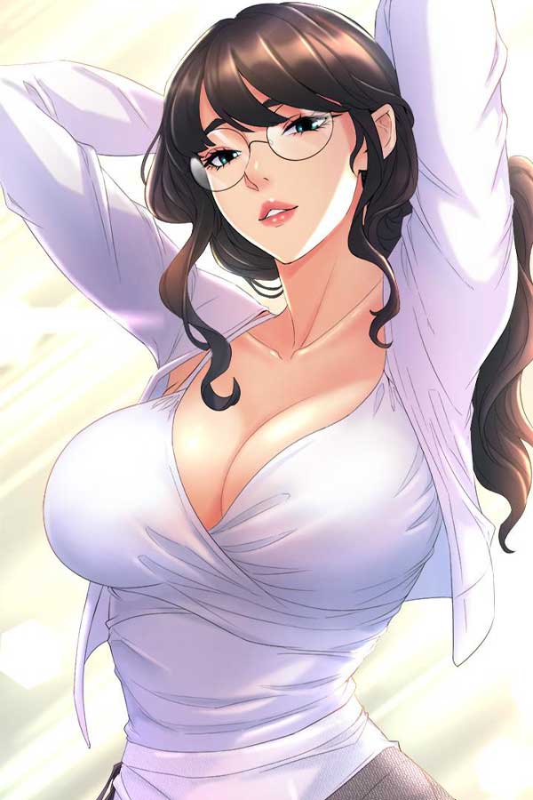 禁漫天堂 韩式画风插画：圆眼镜角色